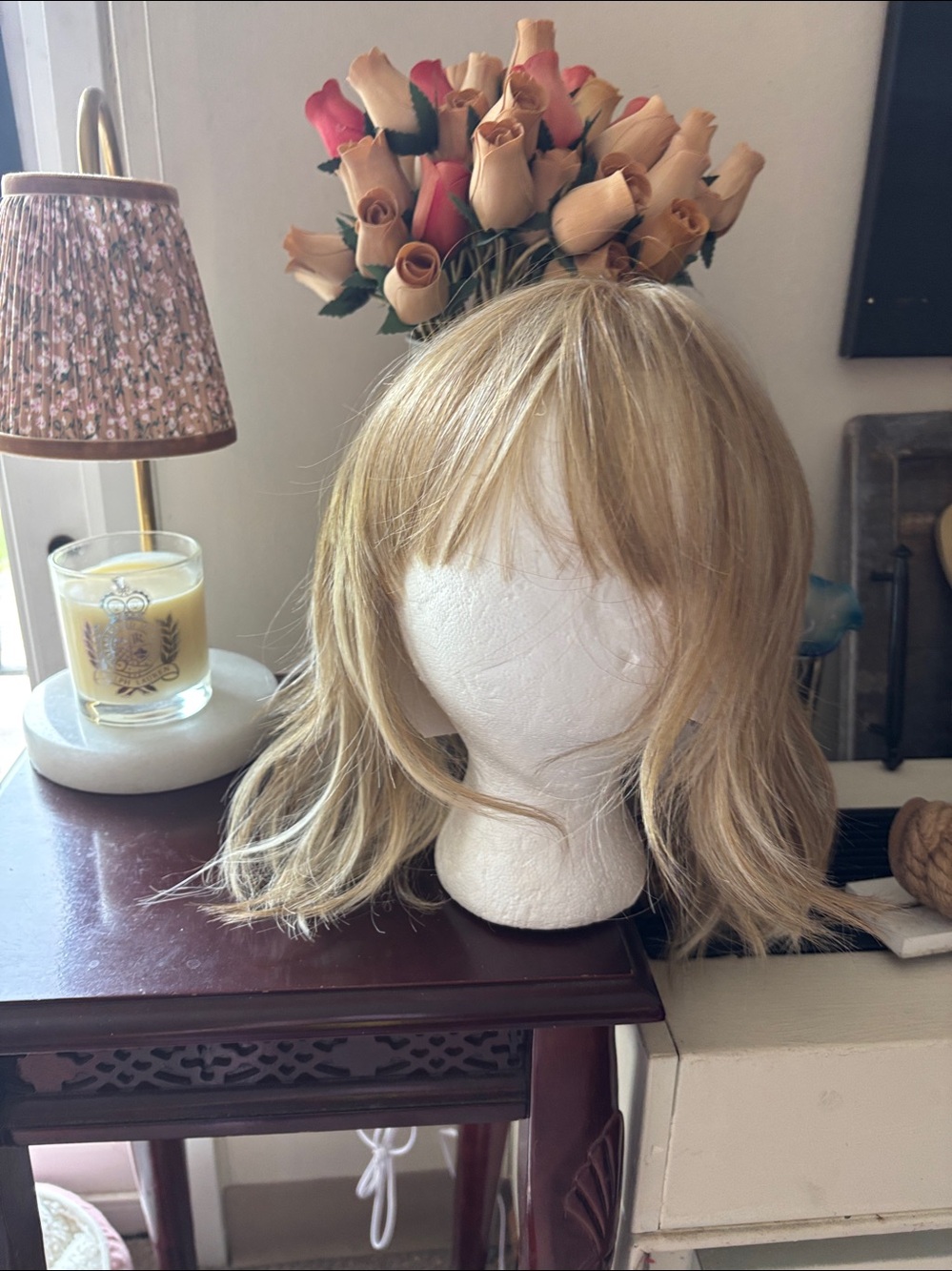 René of Paris Women's Layered Synthetic Wig in Creamy Toffee. Never worn.